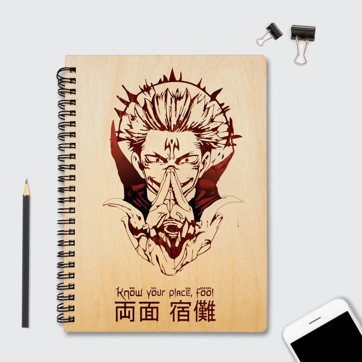 Personalized Sukuna Jujutsu Kaisen Soccer Theme Puletasi with Powerful Kick Pose and Red Black Plaid Graphic Design TS04 main image 0